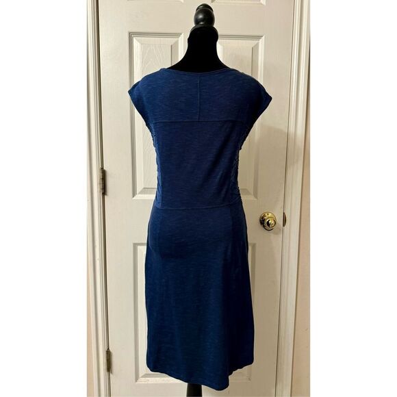 NWOT Toad&Co Sama Sama Cap Sleeve Scoop Neck Eco-Friendly Women's Blue Dress Sma - Picture 3 of 8